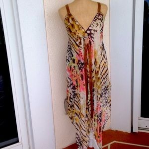 100% Silk Sheer Dress/Top/Bathing suit cover up